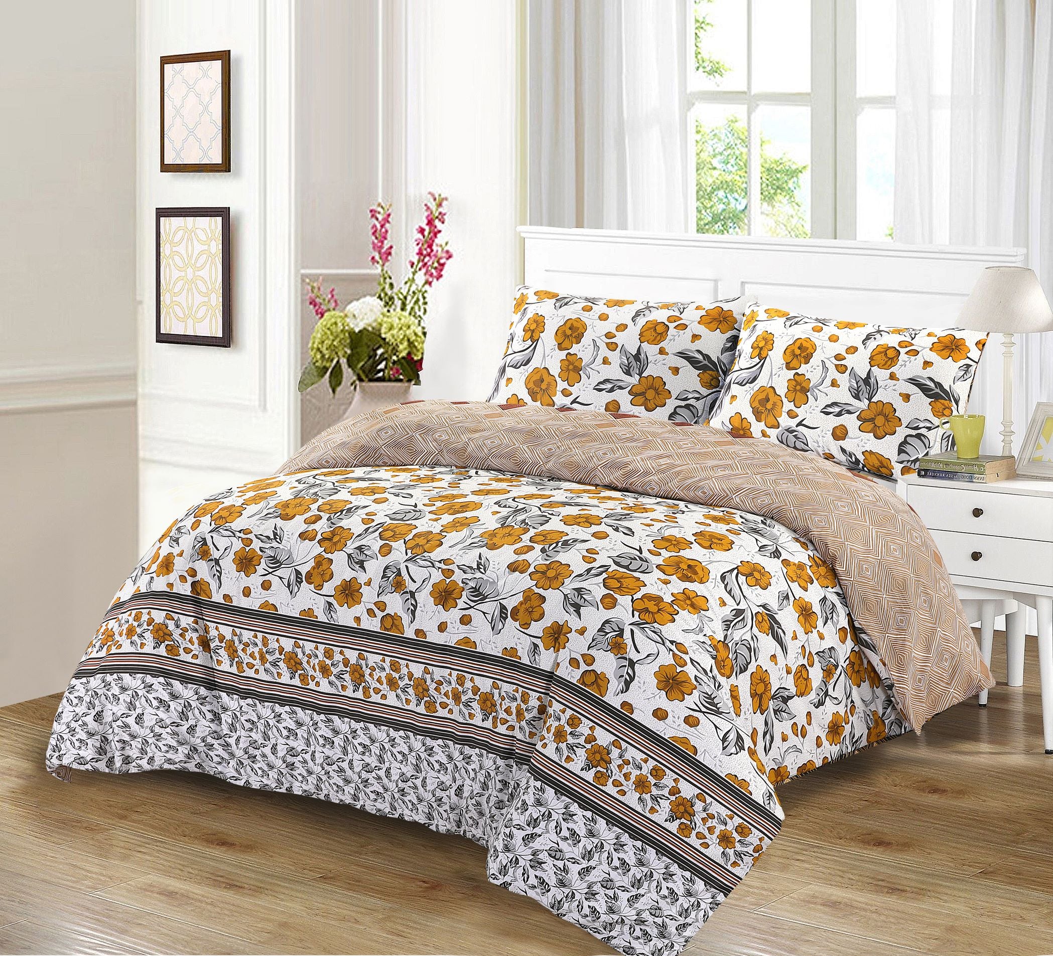 Reversible Printed Cotton Duvet Cover PREMIUM