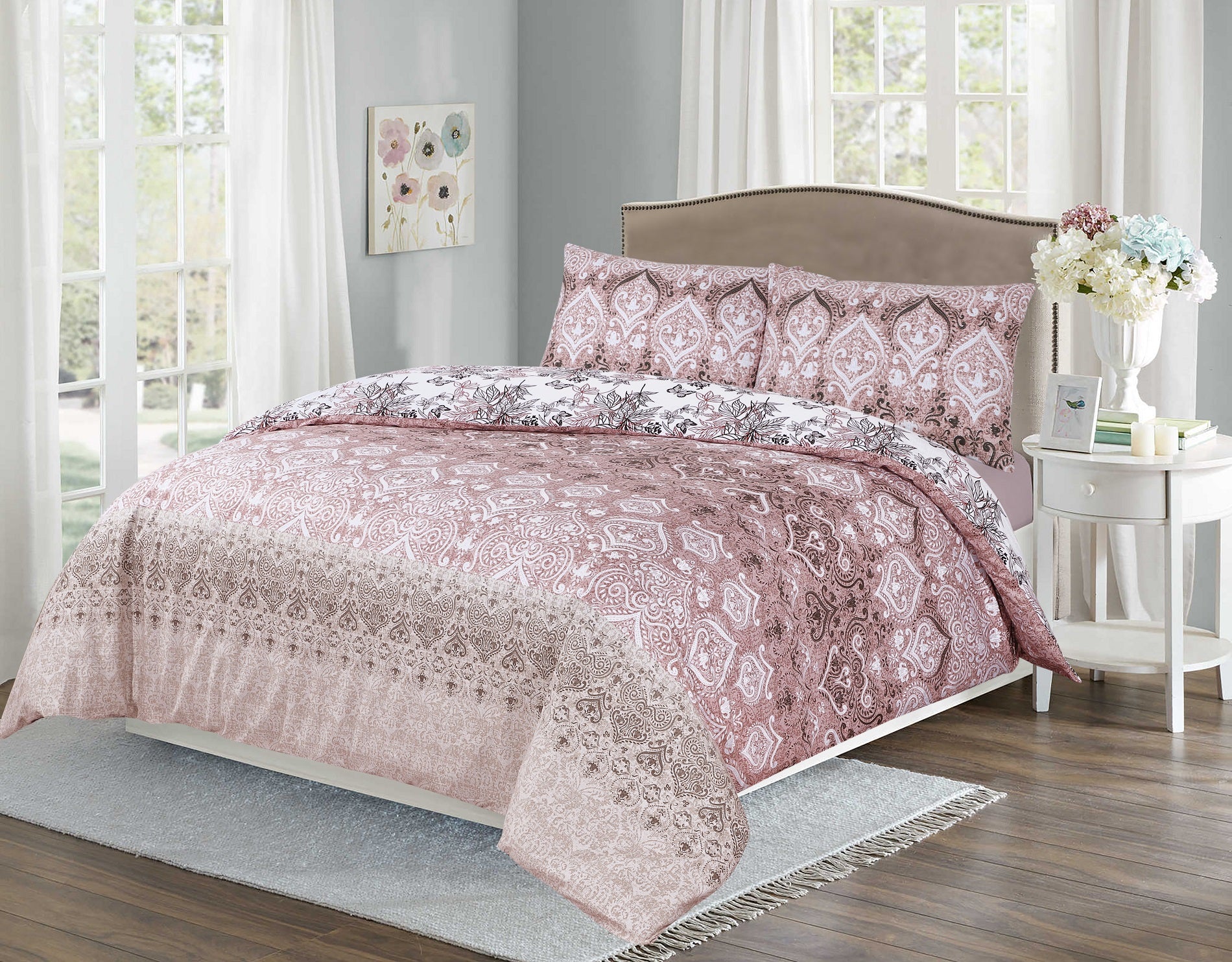 Reversible Printed Cotton Duvet Cover PREMIUM